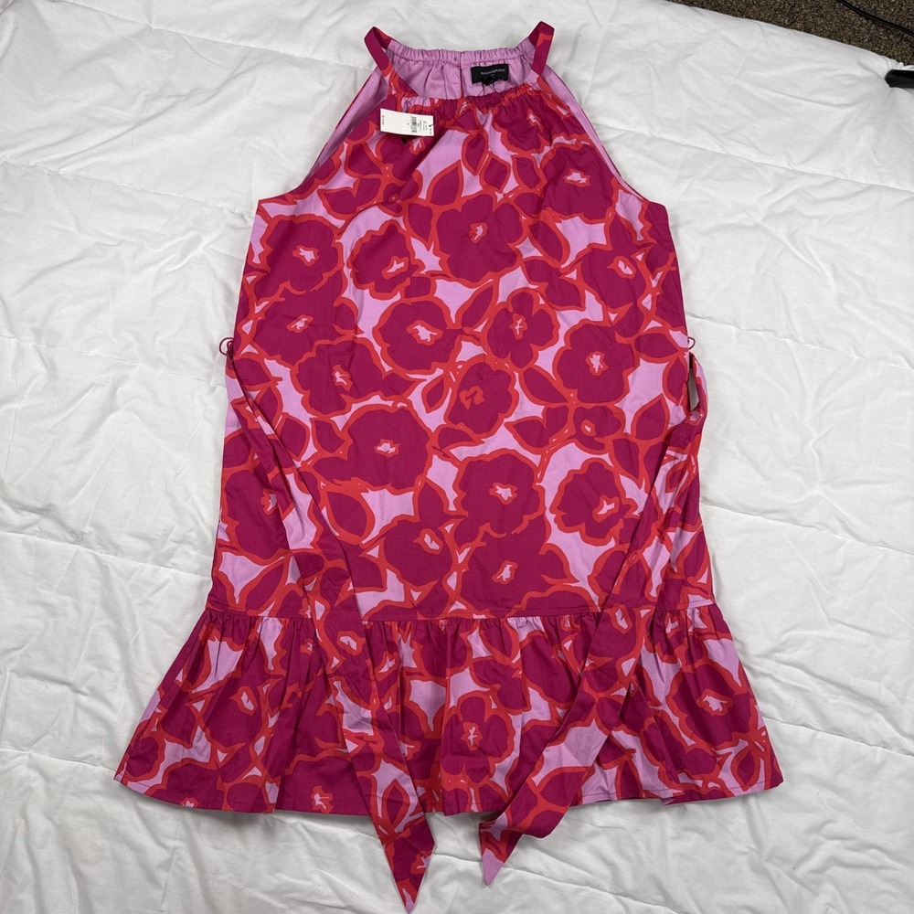 Banana Republic Women's Floral Sleeveless Halter Dress Size Small NWT Pockets